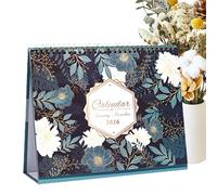 Desk Calendar for Simplified Organization, Aesthetic Organization Calendar for Simplified Planning - Monthly Organizer Decorative Floral Design for School Office Home Teacher
