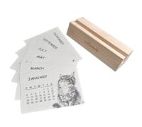 Desk Calendar for the Year 2026, Planner Planner Organizer for Desk in Plant Paper | Desktop Calendar in Upright Position, for Home School Classroom Dormitory Dormitory Study