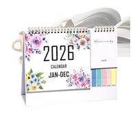 Desk Calendar - Jan-Dec 2026 Calendar Desk Pad - 12 Months Office Monthly Planner, Large Ruled Blocks To-Do List Agenda for Home School Apartment Planning