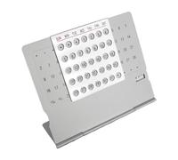 Desk Calendar - Metal Reusable Adjustable Date Month | Perpetual Desktop Calendar Office Supplies For Home Decor Office School Dorm Apartment Family Teacher Student New Year