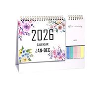 Desk Calendar - Monthly Planner 2026 | Activity List 12 Months with Large Spaces for Notes Office