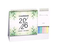 Desk Calendar - Monthly Planner Layout 2026, Aesthetic Desk Calendar Pad, Large with Lined Blocks, Agenda Sheet with To-Do List Function | For Daily Planning at School
