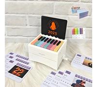 Desk Calendar,Swift Piano Calendar 2025,Playable Piano Desk Calendar,USB Rechargeable Playable Piano 52 Weekly Calendar Cards with Sheet Music,Great Gift for Family and Friends (White)