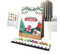 Desk Calendars, Paintable Art Calendar, Creative Craft Planner, Academic Organizer, Educational Supply, for School, Office, Kids, Home, Classroom, Teachers, 8.86x7.17 Inches
