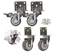 Desk Casters 1.25in Rubber Wheels for Kids' Beds RightAngle Furniture Rollers SoftGlide Small Caster Wheels EasyMove Furniture Accessories