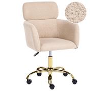 Desk Chair ALENA Boucle Light Beige