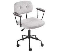 Desk Chair ALGERITA Fabric Light Grey