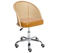 Desk Chair BALTIMORE Faux Leather Brown