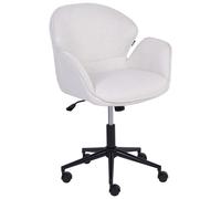 Desk Chair BELMAR Fabric Off-White