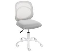 Desk Chair BLISSFUL Fabric Light Grey