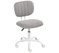 Desk Chair BUBBLY Fabric Light Grey