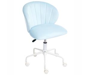 Desk Chair CHEERFUL Velvet Light Blue