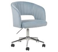 Desk Chair KATONAH Velvet Light Blue