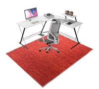 Desk Chair Mat for Carpeted Floors, Heavy Duty Office Gaming Chair Mats for Carpeted and Hardwood Floor, Office Chair Rug Protector for Rolling Chair, Non slip Floor Protection Mat 70 x 80 cm