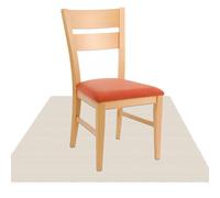 Desk Chair Mats 80 x 80 cm Easy Glide and Clean Under Desk Low Pile Office Rug Multi Purpose for Office Chair on Wooden Tile Floor, off white