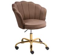 Desk Chair MONTICELLO Velvet Brown