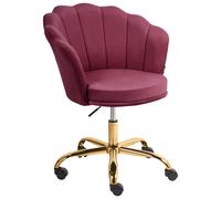 Desk Chair MONTICELLO Velvet Burgundy