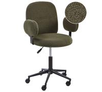 Desk Chair MORAGA Boucle Dark Green