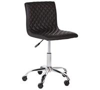 Desk Chair ORLANDO Faux Leather Black