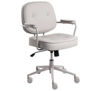 Beliani Desk Chair Paramus Faux Leather Grey