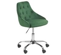 Desk Chair PARRISH Velvet Emerald Green
