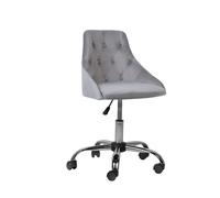 Desk Chair PARRISH Velvet Grey