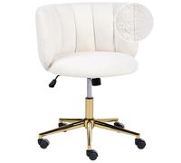 Desk Chair PELORA Boucle White