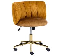Desk Chair PELORA Corduroy Mustard