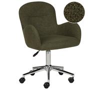Desk Chair PRIDDY Boucle Dark Green