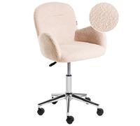 Desk Chair PRIDDY Boucle Light Beige
