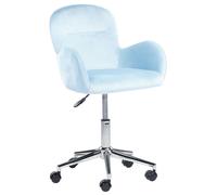Desk Chair PRIDDY Velvet Light Blue