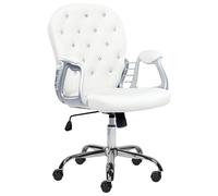 Beliani Desk Chair Princess Faux Leather White