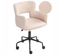Desk Chair SANILAC Boucle Beige