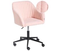 Desk Chair VENICE Boucle Pastel Pink