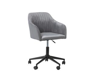 Desk Chair VENICE Velvet Grey