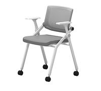 Desk Chair with Armrests, Back rt for Conference Rooms - Wheels Optional, Foldable and Stackable for Office, School, Classroom Training
