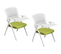 Desk Chairs with Flip-Up Tablet Arm, Foldable School Chair with Breathable Mesh Seat and Sturdy e for Clas