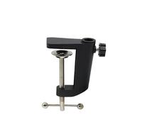 Desk Clamp 2Pcs Desktop Mount Clamp C-Shaped Clip for Microphone Suspension Boom Scissor Arm Stand Holder(Black)