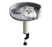 Desk Clamp Cat Nest - Cozy Space-Saving Pet Bed, Comfortable For Kitties, Indoor Cats | Cat Perch For Desk Detachable,Clamp-On Design Home, Dorm, Studio Soft Cushion Tables, Desks, Sideboards