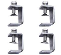 Desk Clamps, 4Pack 47mm Small Clamps, Heavy Duty C Clamp, 304 Stainless Steel Mounting C Clamp, Wide Jaw Opening Tiger Clamp for Desk Tablet Woodworking