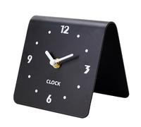 Desk Clock Mute - Compact Freestanding Table Clock, Vintage Clock, Elegant Mini Shelf Clock, Battery Operated Non-Ticking Home Decor Clock for Bedroom, Living Room, Office, Bedside Use