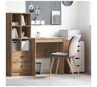 Desk Compact Artisan Oak 70x50x76cm Engineered Wood Minimal Writing Table Study