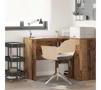 Desk Compact Engineered Wood Old Wood 102 x 50 x 75 cm Home Office Sturdy Shelf