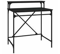 (sonoma oak, 100x50x90 cm) vidaXL Desk Computer Table Office Work Desk Black Engineered Wood and Iron