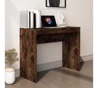 Vidaxl Desk Smoked Oak 90X40X72 Cm Engineered Wood, Brown