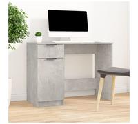 Desk Concrete Grey Engineered Wood 100x50x75 cm Modern Minimalist Workstation XL