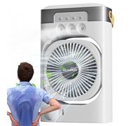 Desk Conditioner | Personal Cooler Low Noise | 7-Color Night Light, Desk Humidifier for Cubicle Accessories