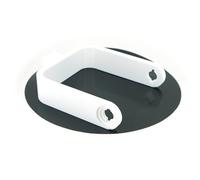 Desk Cookies Microphone Mount for Elgato Wave 3, Boom Arm Attachment, 3/8" Durable Threads, Replaces El Gato mount (White)