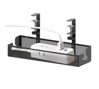 Desk Cord Organizer - Wire Organizer | Under Desk Cable Box | Metal Mesh Cable Management Tray for Desks Heavy-Duty Wire Organiser with High Load Capacity for Standing Desks and Workspaces