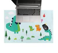 Desk Cover Mat - Desk Mousepad | Waterproof World Map Table Mat for Kids | Cartoon Space Dinosaurs World Map Pattern Cover